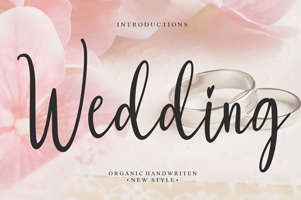 Wedding Script Typeface