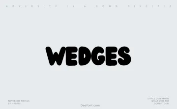 Wedges Font