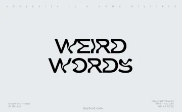 Weird Words Font