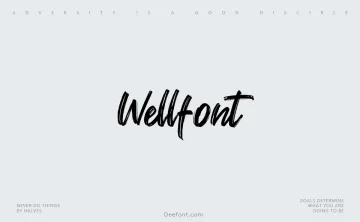 Wellfont Font