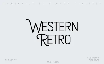 Western Retro Font