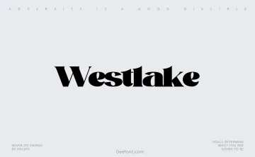 Westlake Font