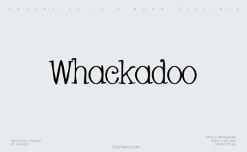 Whackadoo Font