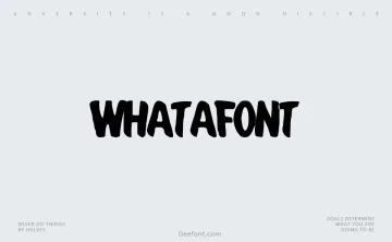 Whatafont Font