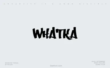 Whatka Font