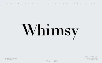 Whimsy Typeface