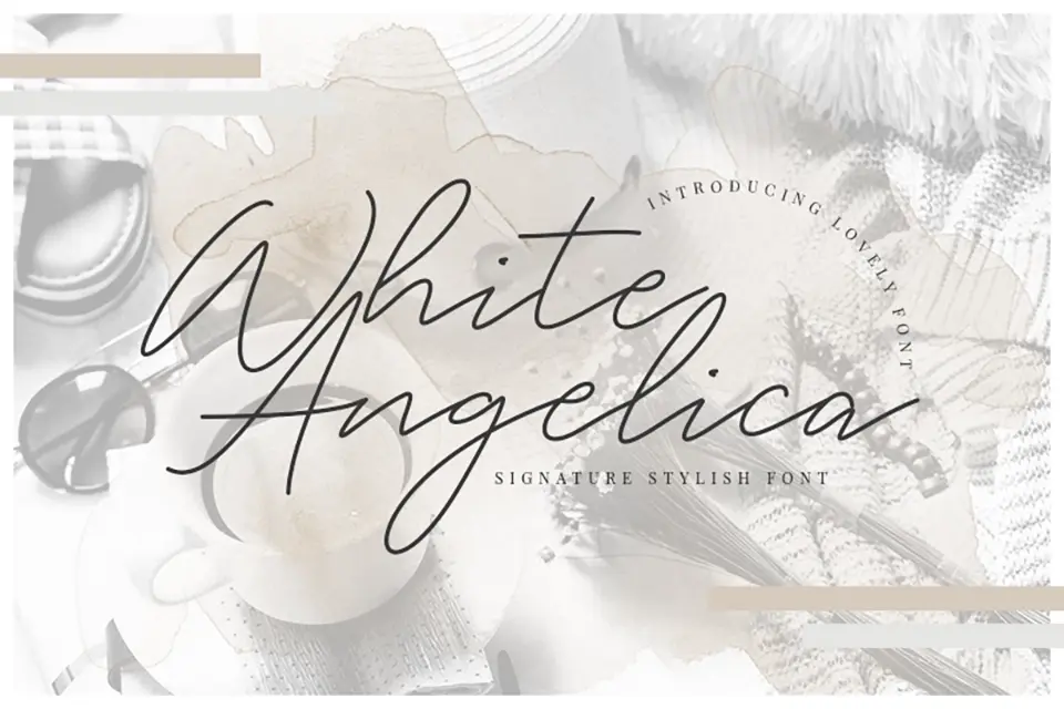 White Angelica Font