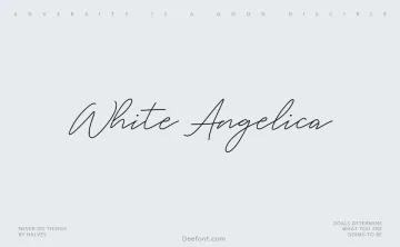 White Angelica Font