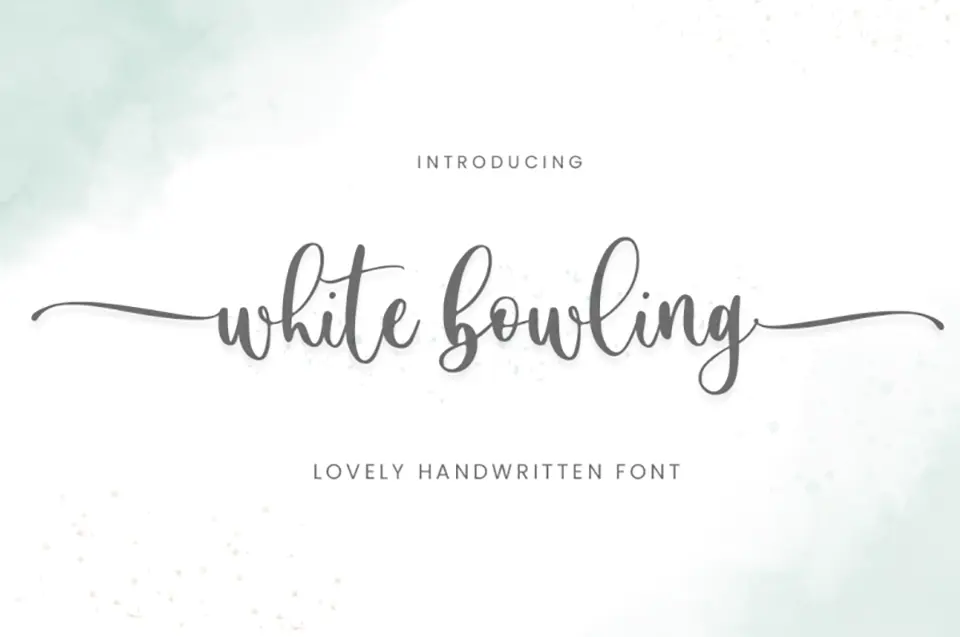White Bowling Font