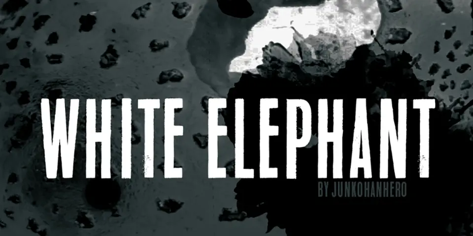 White Elephant Font