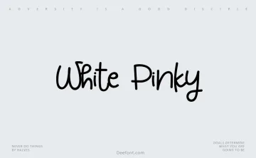 White Pinky Font