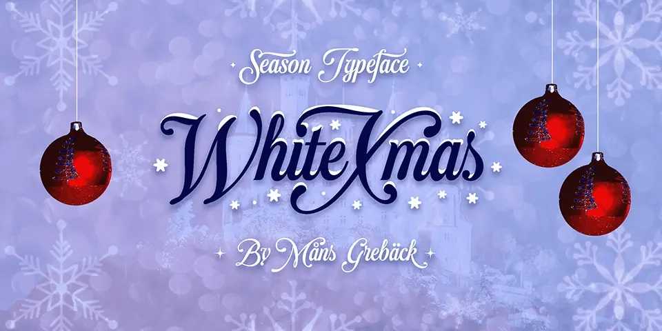 White Xmas Font