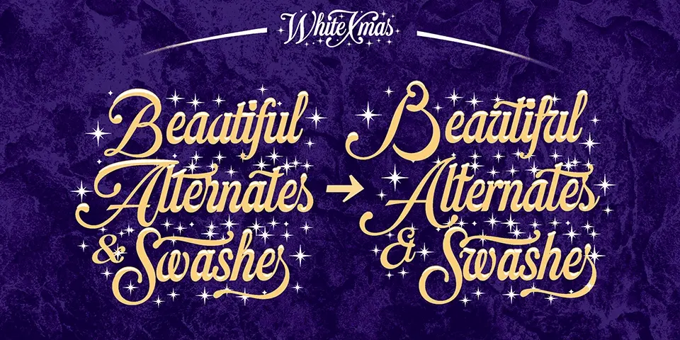 White Xmas Font