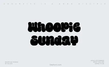Whoopie Sunday Font