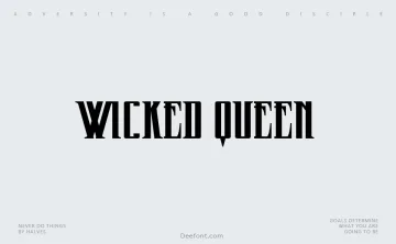 Wicked Queen Font
