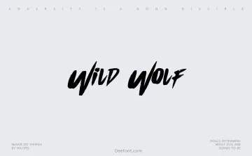 Wild Wolf Font