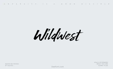Wildwest Font