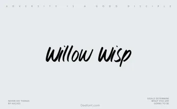 Willow Wisp Font