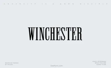 Winchester Condensed Font