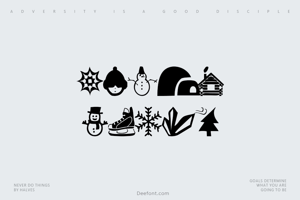 Winter Icons Font