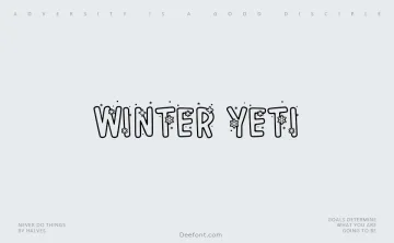 Winter Yeti Font