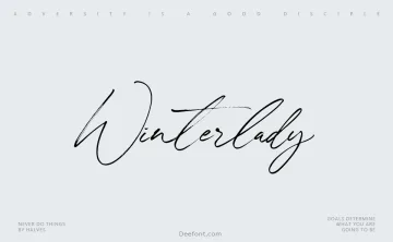 Winterlady Font