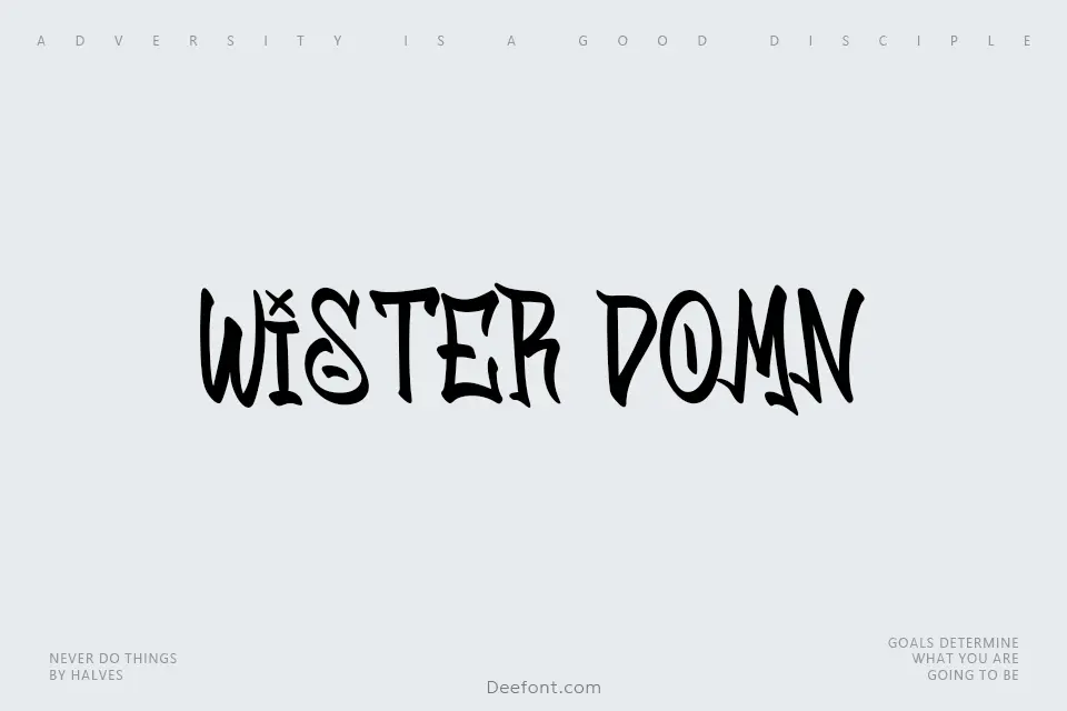 Wister Domn Font