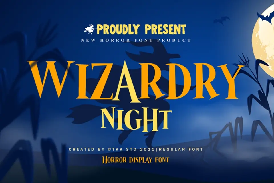 Wizardry Night Font