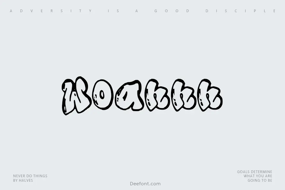 Woahhh Font