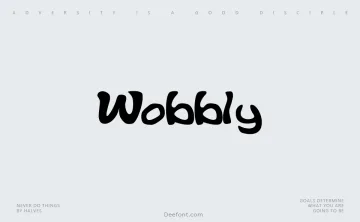 Wobbly Font