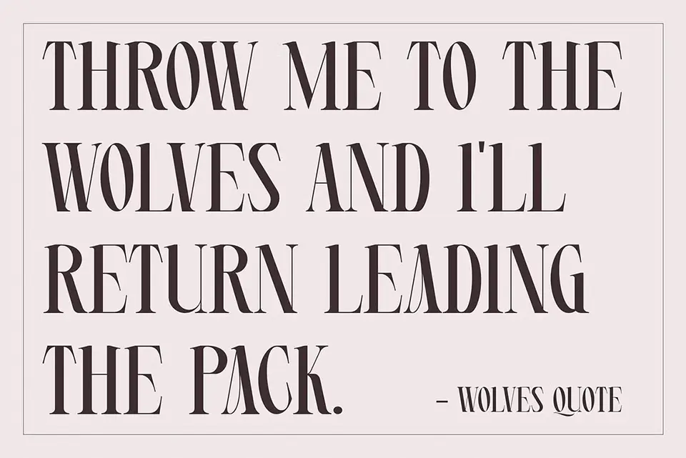 Wolves Font