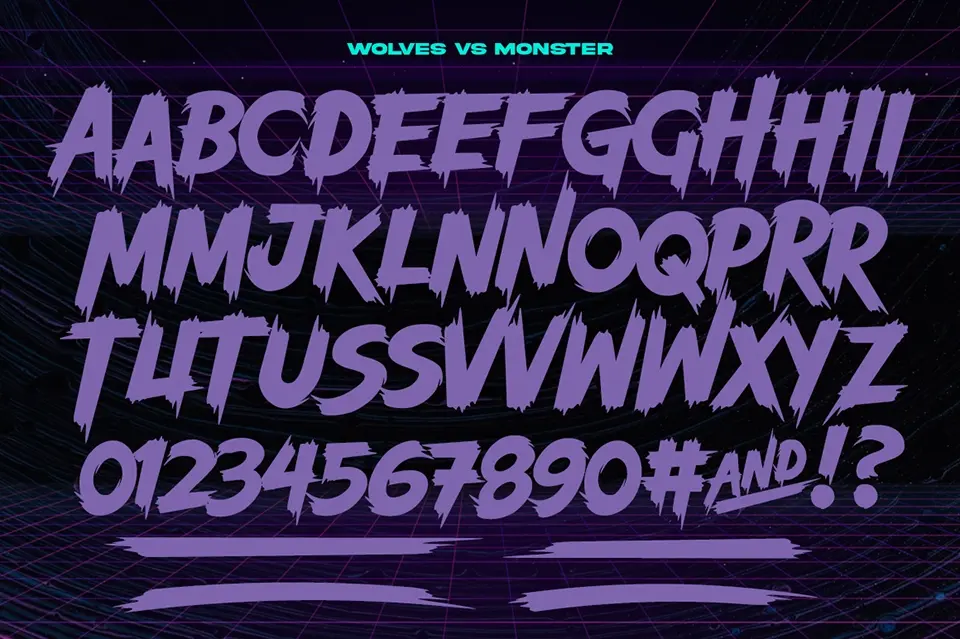 Wolves Vs Monster Font