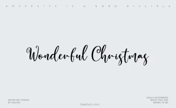 Wonderful Christmas Font