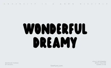 Wonderful Dreamy Font