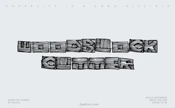 Woodblock Cutter Font