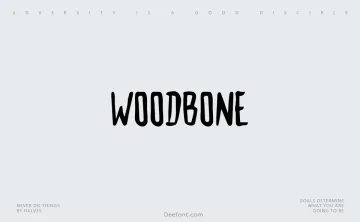 Woodbone Font