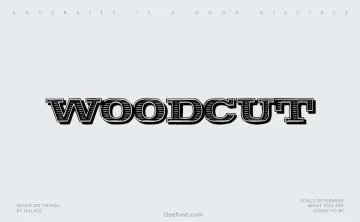 Woodcut Typeface