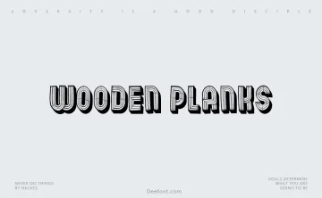 Wooden Planks Font