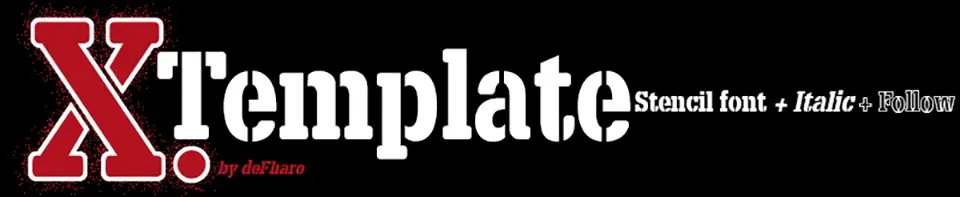 X.Template Font