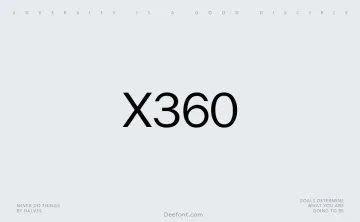 X360 Font