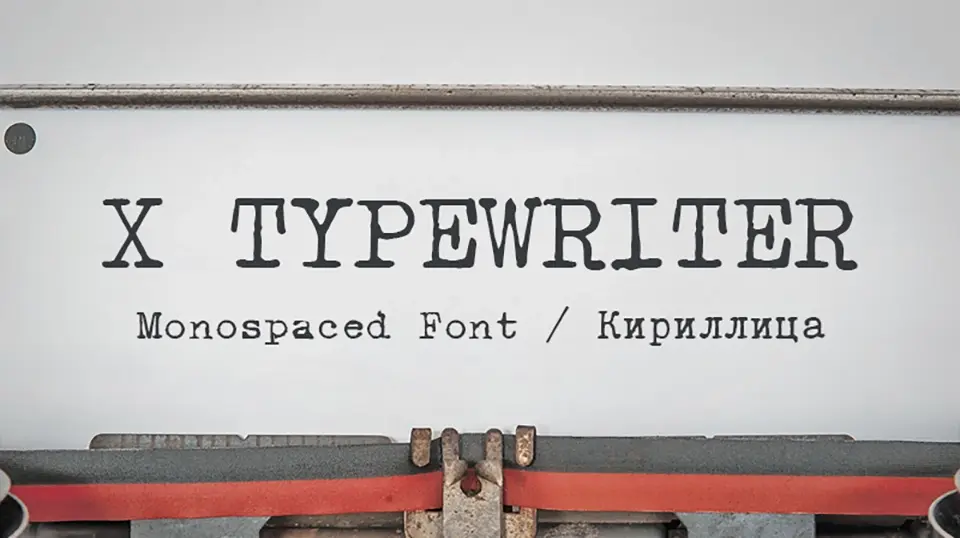 X Typewriter Font