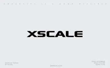 Xscale Font