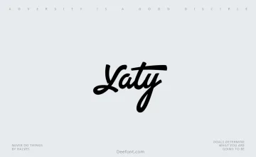 Yaty Font