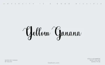 Yellow Ganana Font