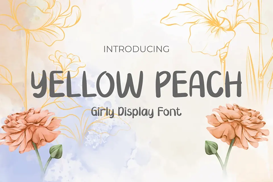 Yellow Peach Font