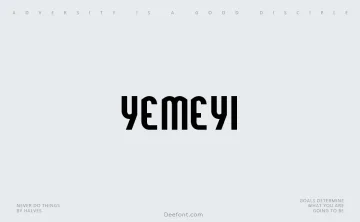 Yemeyi Font