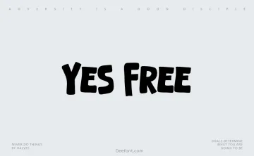 Yes Free Font