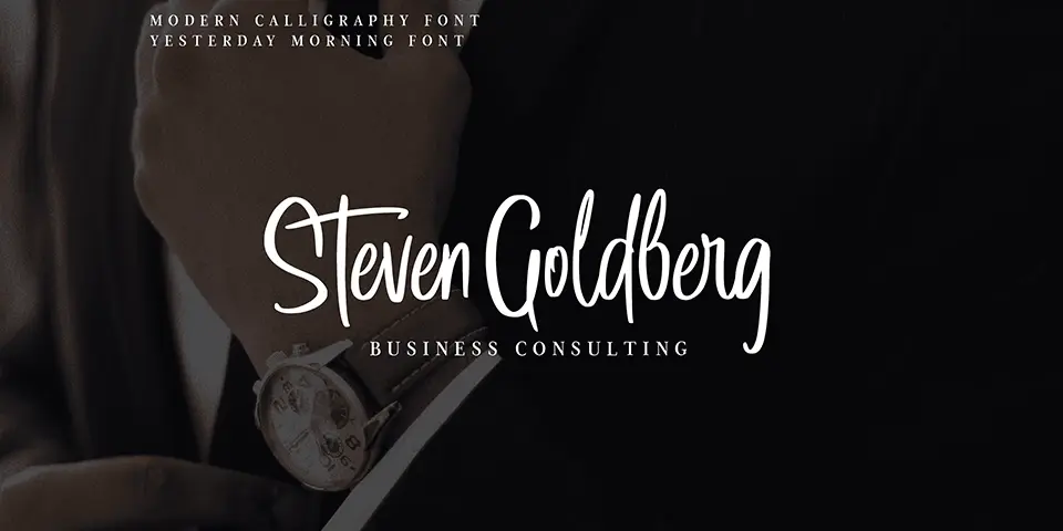 Yesterday Morning Font