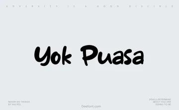 Yok Puasa Font