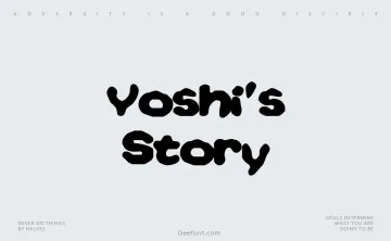 Yoshi’s Story Font